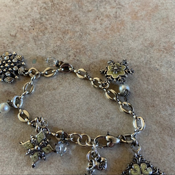 Brighton Snowflake Bracelet with Pearls - Picture 3 of 5